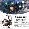 Sougayilang Spinning Fishing Reel 5.2:1 Gear Ratio Plastic Mini Fishing Reel Nylon Line Saltwater Freshwater Spinning Reel Pesca. 