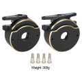 Black 1/10 Scale CNC Brass Weight Kit for Vanquish H10 - Steering Knuckle & Axle Cap Set | Lowers CG, Performance Upgrade. 