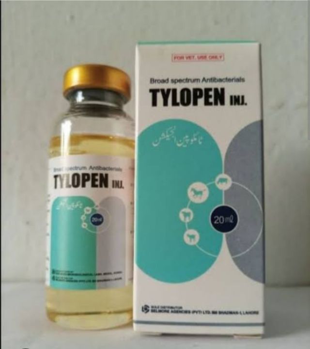 tylopen injection use for animal poultry and birds 20,50 ml