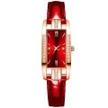Fashion Xiaohong Leather Strap Diamond Square Watches Women Watch Elegant Retro Womens Watch Decorative Wrist Watch Reloj Mujer. 