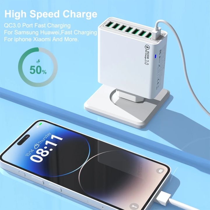 65W%20Portable%208%20Ports%20USB%20Fast%20Charging%20Charger%20Quick%20Charge%203.0%20Mobile%20Phone%20Adapter%20For%20iPhone%2015%20Pro%20Max%20Xiaomi%20Samsung%20Huawei%20-%20Image%202
