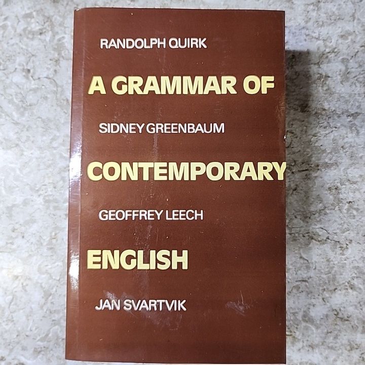 A Grammar of contemporary English by sidney Greenbaum