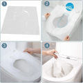 5packs 50pcs/lot Disposable Toilet Seat Cover Waterproof Safety Travel/Camping Soluble Water Mat Portable Bathroom Accessory. 