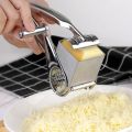 4in1 Stainless Steel Rotary Cheese Grater Hand-Cranked Cheese Shredder Cheese Cutter Slicer Kitchen Cheese Grater Kitchen Gadget. 