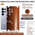 SAMSUNG S25 ULTRA full Back 360 Protection skin wrap with sides and camera protection premium quality skin wrap for Samsung S25 Ultra full cover wrap sheet for samsung s25 ultra. 