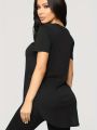 Plus Size Casual Women Short Sleeve T-shirt Girl Animal Y2K Fashion Tops Tee Gril Black White Clothes New Female T-shirts.