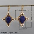Elegant Retro Geometric Pearl Pendant Pendant Pendant Pendant Earrings Women's Exquisite Pendant Wedding Jewelry Gift. 