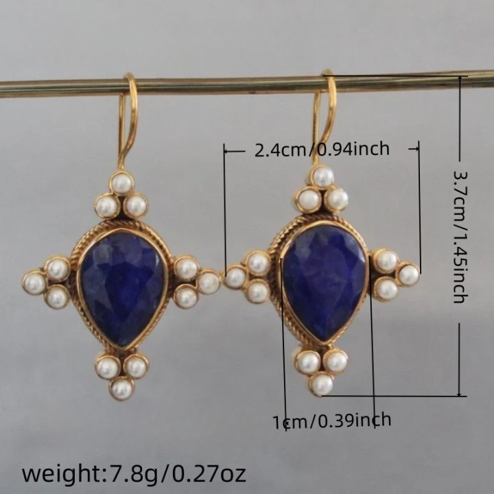 Elegant%20Retro%20Geometric%20Pearl%20Pendant%20Pendant%20Pendant%20Pendant%20Earrings%20Women's%20Exquisite%20Pendant%20Wedding%20Jewelry%20Gift%20-%20Image%203