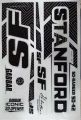 New 3D STANFORD GABBAR Full Black Edition For Cricket Bat Sticker. 