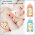 Intelligent Education Cell Phone Musical Simulation Bottle Toy Baby Nibble Pacifier Teether Telephone Music Sound feeder Machine For 1+ Years Old with lanyard. 