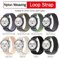 20mm 22mm Smart Watch Strap For Amazfit Balance GT4/3/2 46mm Nylon Loop Bracelet For Samsung Galaxy Watch 4/6 Classic 5 Pro 45mm. 