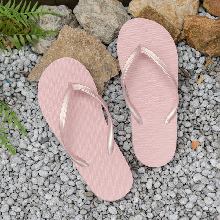 Women's%20summer%20casual%20solid%20colour%20lightweight%20comfortable%20non-slip%20bathroom%20beach%20pool%20EVA%20round%20head%20flat%20bottom%20flip-flops%20-%20Image%208