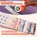 40pcs 100%Cotton jelly roll fabric cotton bag - Quilted jelly roll - DIY sewing supplies Crafts Home Decoration.