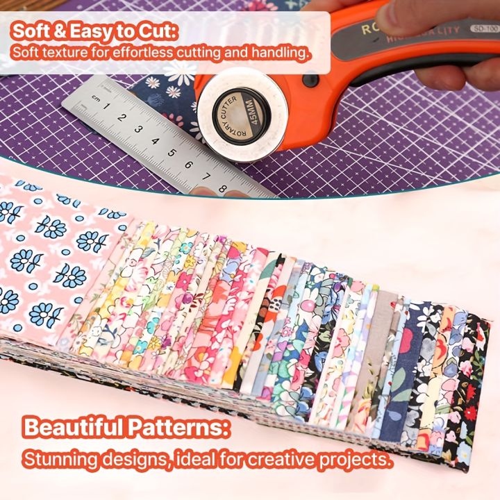 40pcs%20100%25Cotton%20jelly%20roll%20fabric%20cotton%20bag%20-%20Quilted%20jelly%20roll%20-%20DIY%20sewing%20supplies%20Crafts%20Home%20Decoration%20-%20Image%204