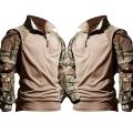 New Shirts Hunting Suit Outdoors Training Durable Breathable Camo Set Waterproof Quick Drying Windproof Combat Shirts.