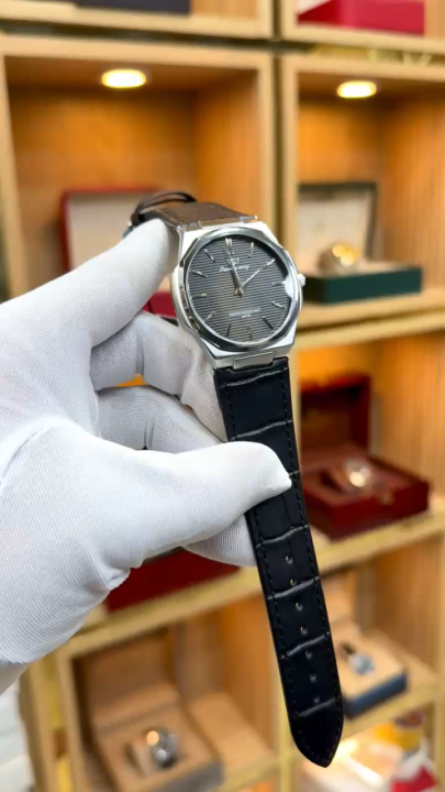 SUCCESS WAY Original Women’s Watch | Quartz Movement, Slim Design, Leather Strap with Master Lock | Black & White Dial |