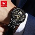 OLEVS Classic Men's Watches Tourbillon Multi-function Full Automatic Men Watch High end Male Wristwatches. 