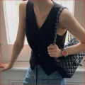Loose hip hop vest fashion all-match vest Korean fashion dress. 