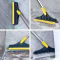 2-in-1 Bathroom Long Brush - Ideal for Tile, Ceramic, and Toilet Cleaning -green. 