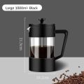 350/600/1000ML French Press Coffee Maker Pot Thickened Borosilicate Glass French Press Coffee Maker Multifunction Hand Punch Pot. 
