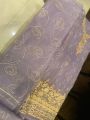 organza light purple ladies suit. 