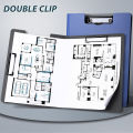A3/A4 Profile Clipboard Double Clip Clip Board 100 Sheets Office Documents Organizer Writing Pad Paper Storage File Folders. 