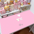 Cute Dot Mouse Pu Leather Mousepad Office Desk Mat Mouse Pad Computer Speed Type Carpet Mat Player Laptop Keyboard Cartoon.