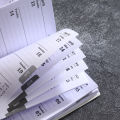 A7 specification 2026 English planner book, mini portable pocket daily schedule book, 64 sheets 128 page thin weekly calendar.