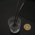 6*215mm 6Pcs Eco-friendly Reusable Metal Straws Set 304 Stainless Steel Drinking Straw Cocktail Party Favor Bar Accessory.