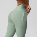 Solid Color Double-Sided Brushed Tight High Waist High Elastic Breathable Yoga Pants Sports Running Fitness Yoga Clothing. 