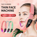 Facial Lifting Device LED Photon Therapy Facial Slimming Vibration Massager Double Chin V Face Shaped Cheek Lift  Belt Machine. 