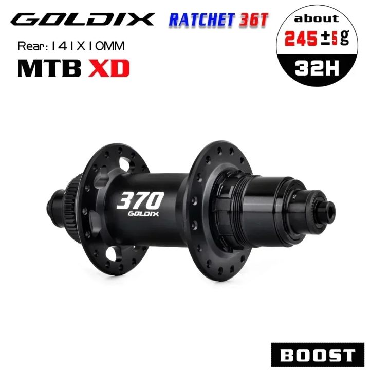 GOLDIX%20GDX370%2032H%20Bicycle%20Hub%20Sealed%20Bearing%20Center%20Lock%20Disc%20Brake%20J-Bend%2032%20Holes%20Ratchet%2036T%20BOOST%20MTB%20Hub%20for%20Shimano%20SRAM%20-%20Image%208