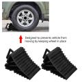 2pcs Car Trailer Wheel Chock Triangular Anti Slip Blocks Parking Wedges Rubber High Strength Car Stopper Wheel Alignment Block. 