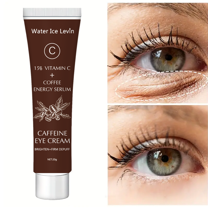 Caffeine Eye Cream with 15% Vitamin C to Lighten dark circles and Tighten Skin Instant Eye Repair Essence Women's Eye Care