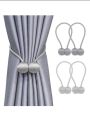 2pcs/ pair magnetic  curtain tiebacks. 