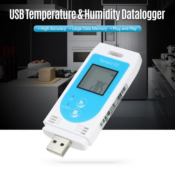 Humiture USB Temperature Humidity Data Logger Reusable RH TEMP Datalogger ...