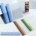 8Pcs Set A4 Transparent Drawing Rod Clip Student Office Supplies Large Capacity Leaflet Folder. 