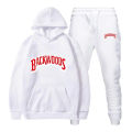 Winter Hoodie Sets Men Fashion Fleece Red Hoodies Black Brand Pants Casual Jogger Suit Tracksuit Sweatshirt Woman Pullover.