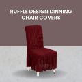 Bubble Chair Covers, Ruffle Design Dinning chair Covers, 1 piece. 