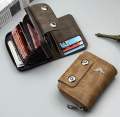 Men’s Premium Leather Wallet – Double Button Accordion Design with Multi-Slot Card Holder for Credit, Debit & Cash | Stylish, Durable Money Bag for Everyday Use. 