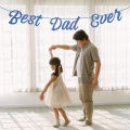 Happy Father's Day Tie Banner Moustache Hat best dad pattern Pull Flag Banner Father’s Day Party Hanging Backdrops Decorations. 