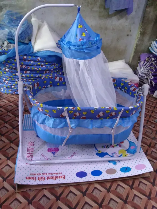 Baby%20Swing%20Cot%20Cradle%20Dual%20Stands%20Support%20along%20with%20Mosquito%20Net%20-%20Image%204