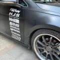 Racing Door Decals Set Graphic Sponsor Vinyl Sticker Automobile Accessories 30cm*13cm. 