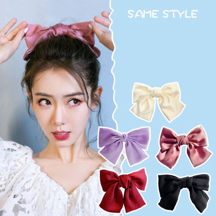Pack%20Of%201%20Silk%20Big%20Bow%20HairClip%20-%20Image%202