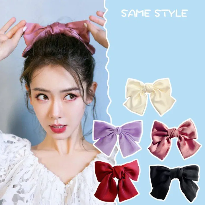 Pack%20Of%201%20Silk%20Big%20Bow%20HairClip%20-%20Image%202