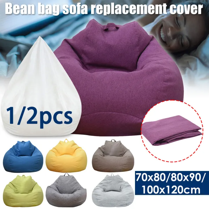 1/2Pcs%20Lazy%20Sofa%20Cover%20Solid%20Chair%20Covers%20Without%20Filler%20Large%20Bean%20Bag%20Cover%20Adults%20Couch%20Living%20Room%20Bedroom%20Tatami%20Lounger%20-%20Image%202
