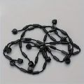 5pcs Black Spider Silk Rope Connectors, 23.5cm Building Bricks Chain Building Block 14226 63141 Accessories High-Tech MOC Blocks.