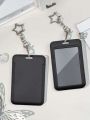 This card holder, with a star-shaped pendant, can be used as a bag charm or keychain. It can store ID cards, celebrity cards,. 