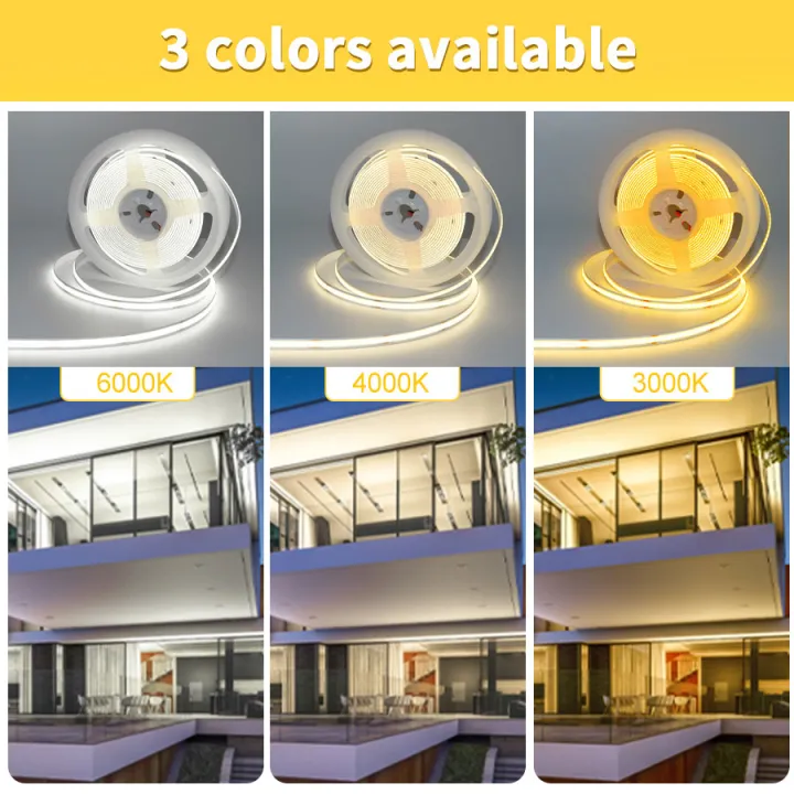 COB%20LED%20Strip%20Lights%2012V%2024V%2010M%205M%203M%202M%201M%20320LEDs/M%20High%20Density%20Flexible%20LED%20Tape%203000K%204500K%206500K%20Kitchen%20Room%20Decor%208mm%20-%20Image%204