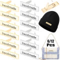 6/12PCS Handmade Metal Labels Rectangle Alloy Tags for Clothes Jeans Shoes Bags HandMade Labels DIY Crafts Hardware Sewing Item. 
